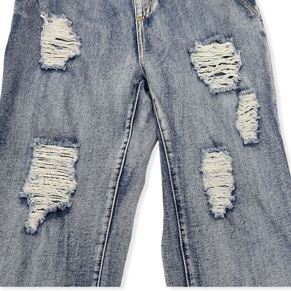 Distressed Denim Overalls • Crave Frame by Almost Famous - Picture 3 of 9